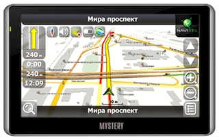 Навигатор Автомобильный GPS Mystery MNS-510MP 5" 480x272 2Gb microSD черный Navitel