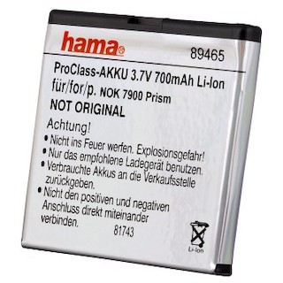 Аккумулятор Hama H-89465 3,7В/700мАч для  Sony Ericsson S500i/T650i/Nokia