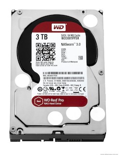 Жесткий диск WD Original SATA-III 3Tb WD3001FFSX Red 64Mb 3.5"