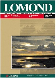 Бумага Lomond A4 120г/м2 25л.,матовая (0102030)