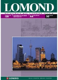 Бумага Lomond A4 130г/м2 50л.шелковисто-матовая (0102059)
