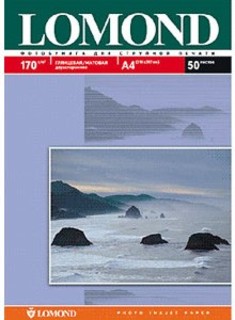 Бумага Lomond A4 170г/м2 50л., глянцевая/матовая 2х сторонняя (0102056)