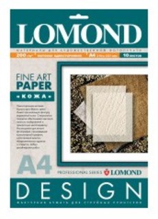 Бумага Lomond A4 200г/м2 10л.,матовая «Кожа» (0917041)
