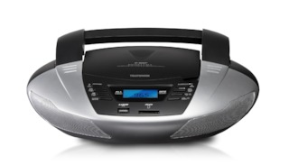 Аудиомагнитола Telefunken TF-CSRP3480 серебристый