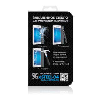 Защитное стекло DF для Sony Xperia M2 xSteel-04