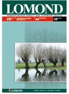 Бумага Lomond A4 210г/м2 50л., глянцевая/матовая  2х сторонняя (0102021)
