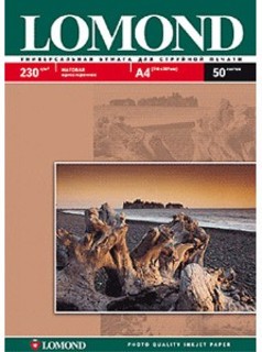 Бумага Lomond A4 230г/м2 25л.,матовая (0102050)
