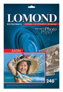 Бумага Lomond A4 240г/м2 20л.cуперглянцевая (1105100)