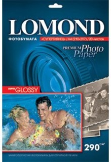 Бумага Lomond A4 290г/м2 20л.cуперглянцевая (1108100)