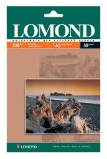 Бумага Lomond A5 230г/м2 50л.,матовая (0102069)