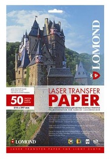 Лазерный термотрансфер Lomond A4 50л для светлых тканей (0807420)