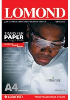 Термотрансфер Lomond A4, 50л 140г/м2 для светлых хлопковых тканей (0808415)
