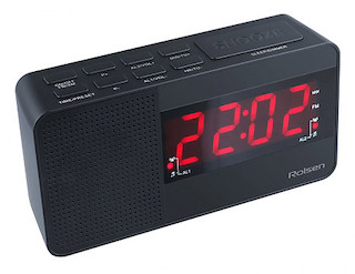 Радиобудильник Rolsen CR-200 черный
