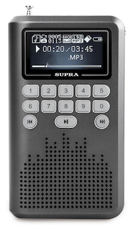 Аудиомагнитола Supra PAS-3907 серый 3Вт