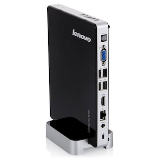 Неттоп Lenovo Q190 i3 3217/4Gb/500Gb/MCR/Free DOS/WiFi/black/silver
