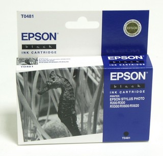 Картридж струйный Epson C13T048140 black for Stylus Photo R300/RX500