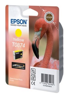 Картридж струйный Epson C13T087440 yellow для Stylus Photo R1900