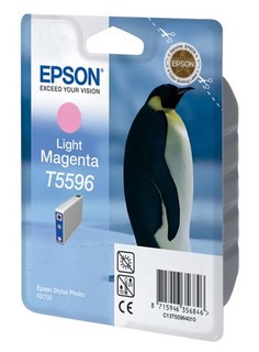 Картридж струйный Epson C13T55964010 светло-пурпурный для RX700