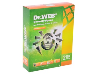 ПО Dr.Web Security Space PRO коробка на 2 год 2 ПК(BHW-B-24M-2-A3)