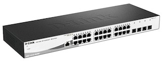 Коммутатор D-Link DGS-1210-28/ME/A1A 24-порта 10/100/1000BASE-T/Mini GBIC (SFP)