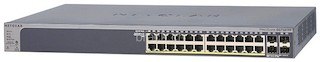 Коммутатор Netgear GS728TPP-100EUS на 24GE+4SFP c статической маршрут.IPv6. PoE бюджет до 384 Вт