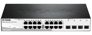 Коммутатор D-Link DGS-1210-20/C1A 16-портов 10/100/1000BASE-T Gigabit Smart Switch with 16 10/100/1000