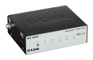 Коммутатор D-Link DGS-1005D/H2B 5-портов 10/100/1000BASE-T