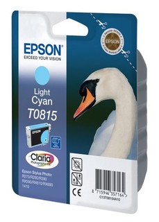 Струйный картридж Epson C13T11154A10 T0815 светло-голубой R270/290/RX590 (замена C13T08154A)