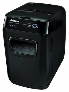 Шредер Fellowes AutoMax 130C (секр.P-3)/фрагменты/130лист./32лтр./Уничт:скрепки, скобы, пл.карты