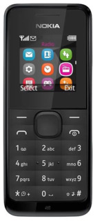 Мобильный телефон Nokia 105 Black ru