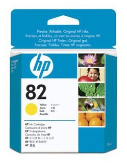 Картридж струйный HP CH568A №82 желтый для DesignJet 510 (28мл)