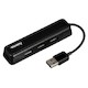 Разветвитель USB 2.0 Hama 12167 портов:4 черный