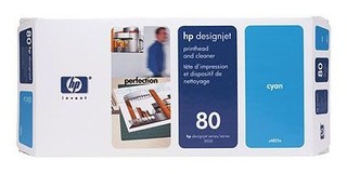 Печатающая головка HP C4821A голубой №80 + очиститель для Designjet 1050c/c plus/1055