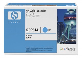 Тонер картридж HP Q5951A cyan for Color LaserJet 4700