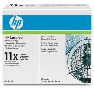 Тонер картридж HP Q6511XD (двойная упаковка) для LJ 2410/2420/2430 (2x12 000 стp)