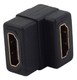 Адаптер HDMI 19P Female-Female 90
