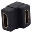 Адаптер HDMI 19P Female-Female 90