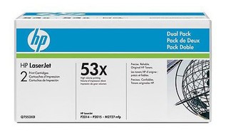 Тонер картридж HP Q7553XD (двойная упаковка) для LJ P2015 (2x7 000 стp)