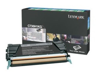 Тонер картридж Lexmark C736H1KG черный для C73X/X73X (12 000 стр)