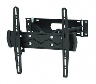 Кронштейн Ultramounts UM109 черный для ТВ 23-42" настенный до 50кг наклон +15°/-5° поворот +65/-53°