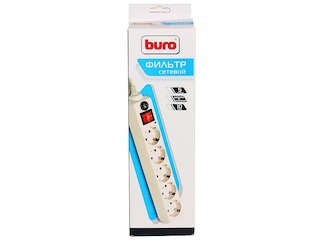 Сетевой фильтр Buro 500SH-10-W 10м (5 розеток) белый