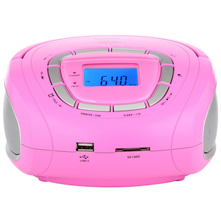 Аудиомагнитола BBK BS05 розовый/серебристый 4Вт