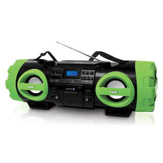 Аудиомагнитола BBK BX999BT черный/зеленый 80Вт
