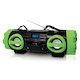 Аудиомагнитола BBK BX999BT черный/зеленый 80Вт
