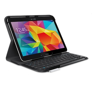 Клавиатура Logitech для Galaxy Tab 4 10.1 Ultrathin Folio черный (920-006397)