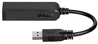 Адаптер D-Link DUB-1312/A1A USB 3.0 to Gigabit Ethernet AdapterRJ-45 Ethernet Port (10/100/1000 Mbps