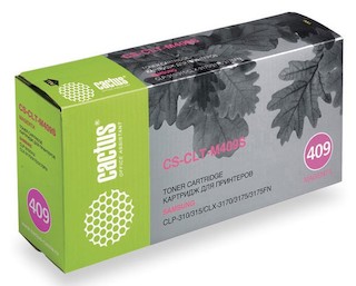 Тонер-картридж Cactus CS-CLT-M409S для принтеров Samsung CLP-310, пурпурный, 1000 стр