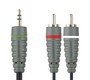 Аудио кабель Bandridge BAL3401 3.5mm M - 2x RCA M 1m