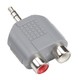 Аудио адаптер Bandridge BAP432 3.5mm M - 2x RCA F