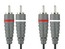 Стерео аудио кабель Bandridge BAL4201 2x RCA M - 2x RCA M 1m